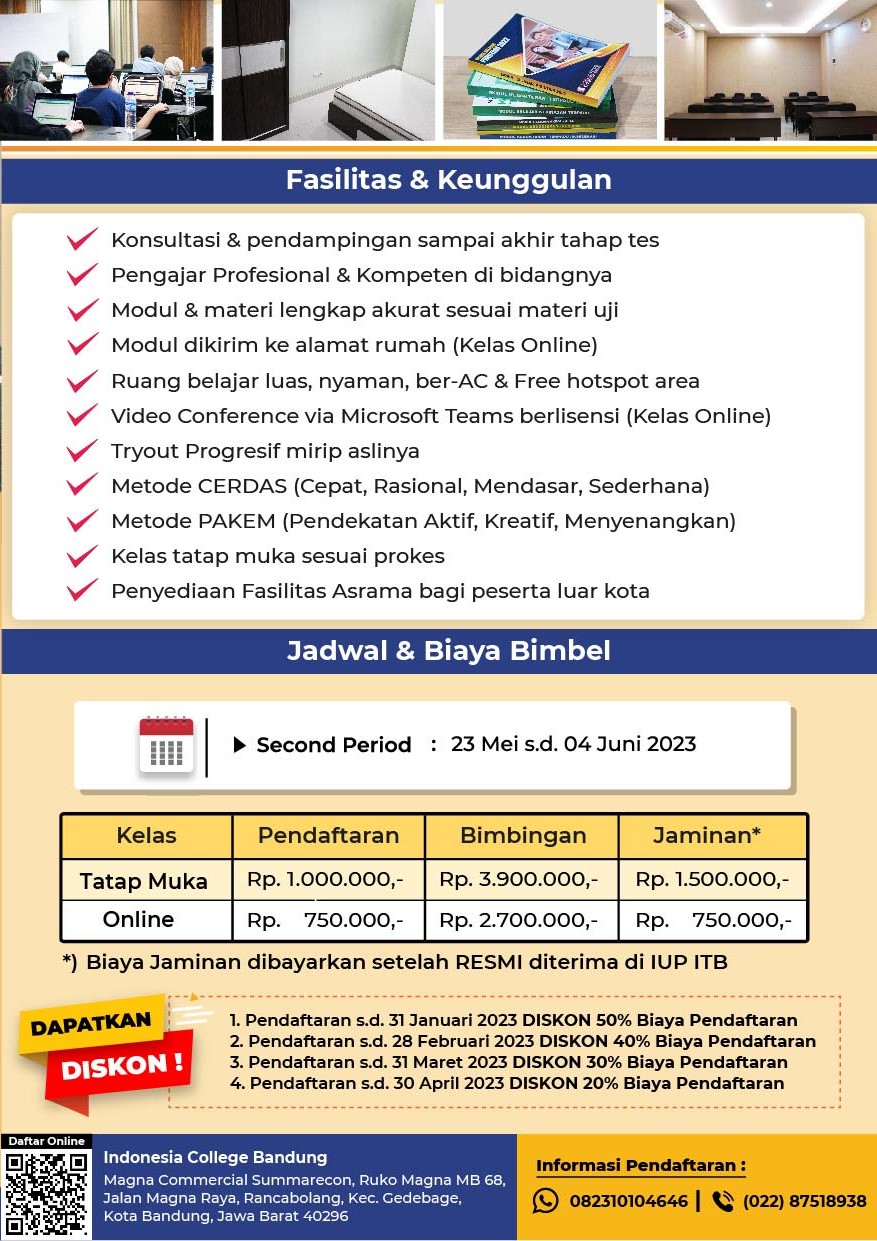 Bimbel IUP ITB 2023 - Indonesia College