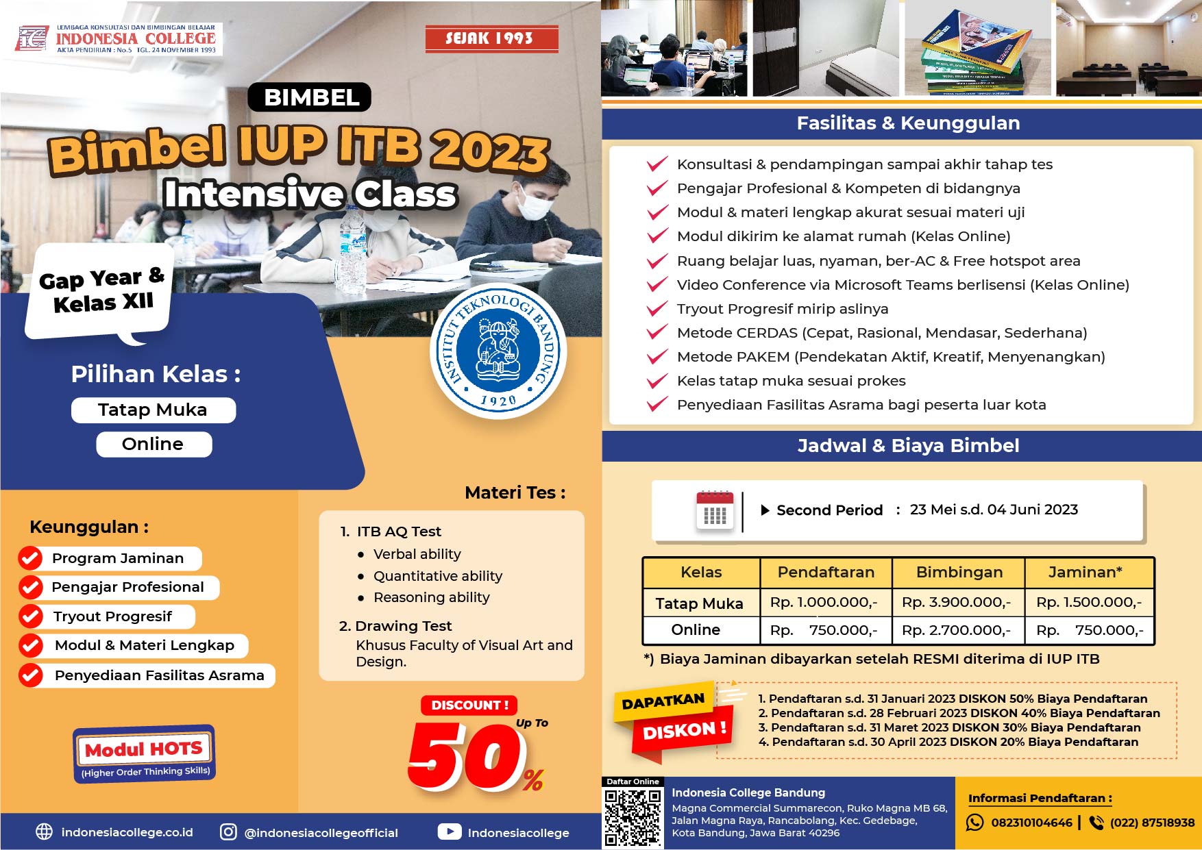 Bimbel IUP ITB 2023 - Indonesia College
