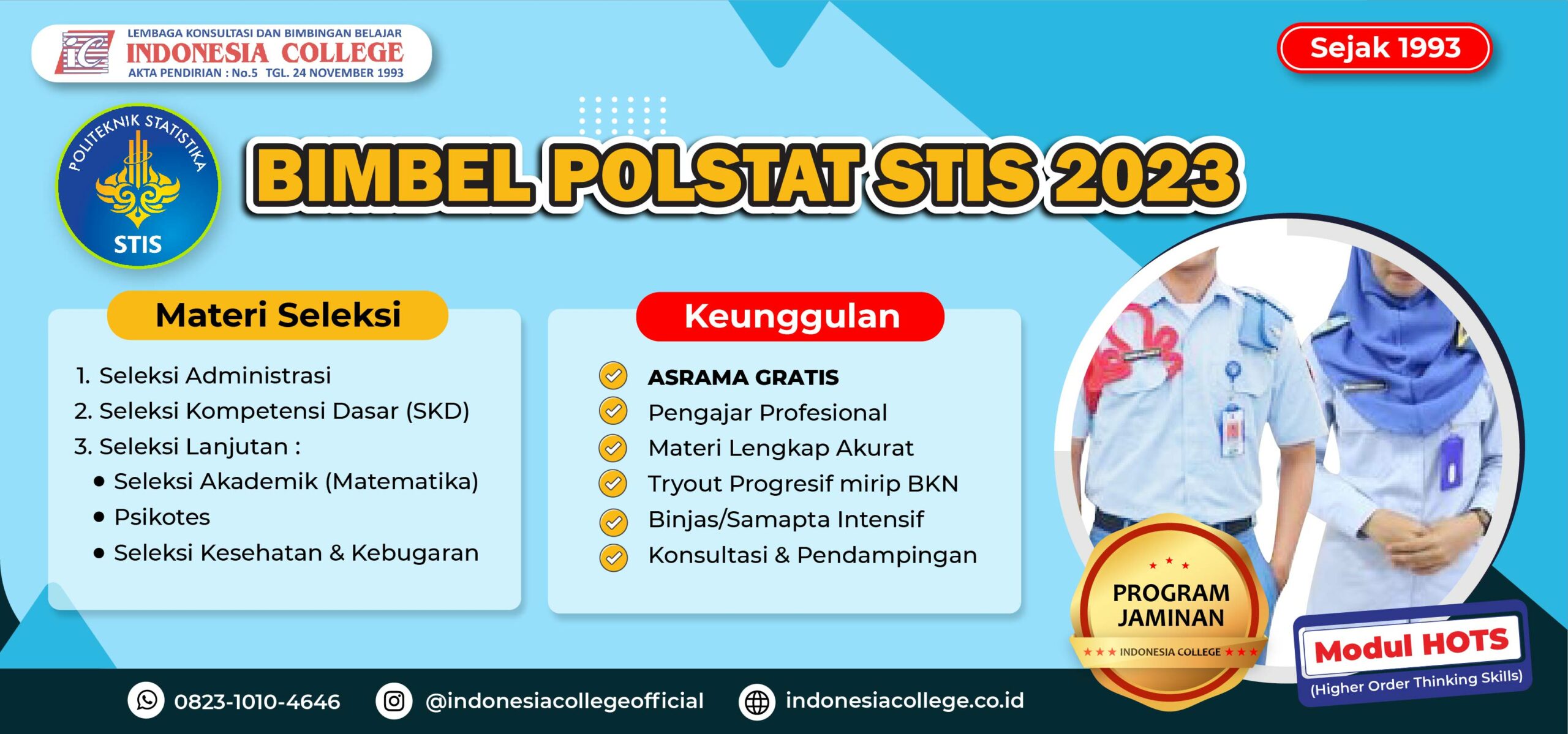 Bimbel Polstat STIS 2023 - Indonesia College