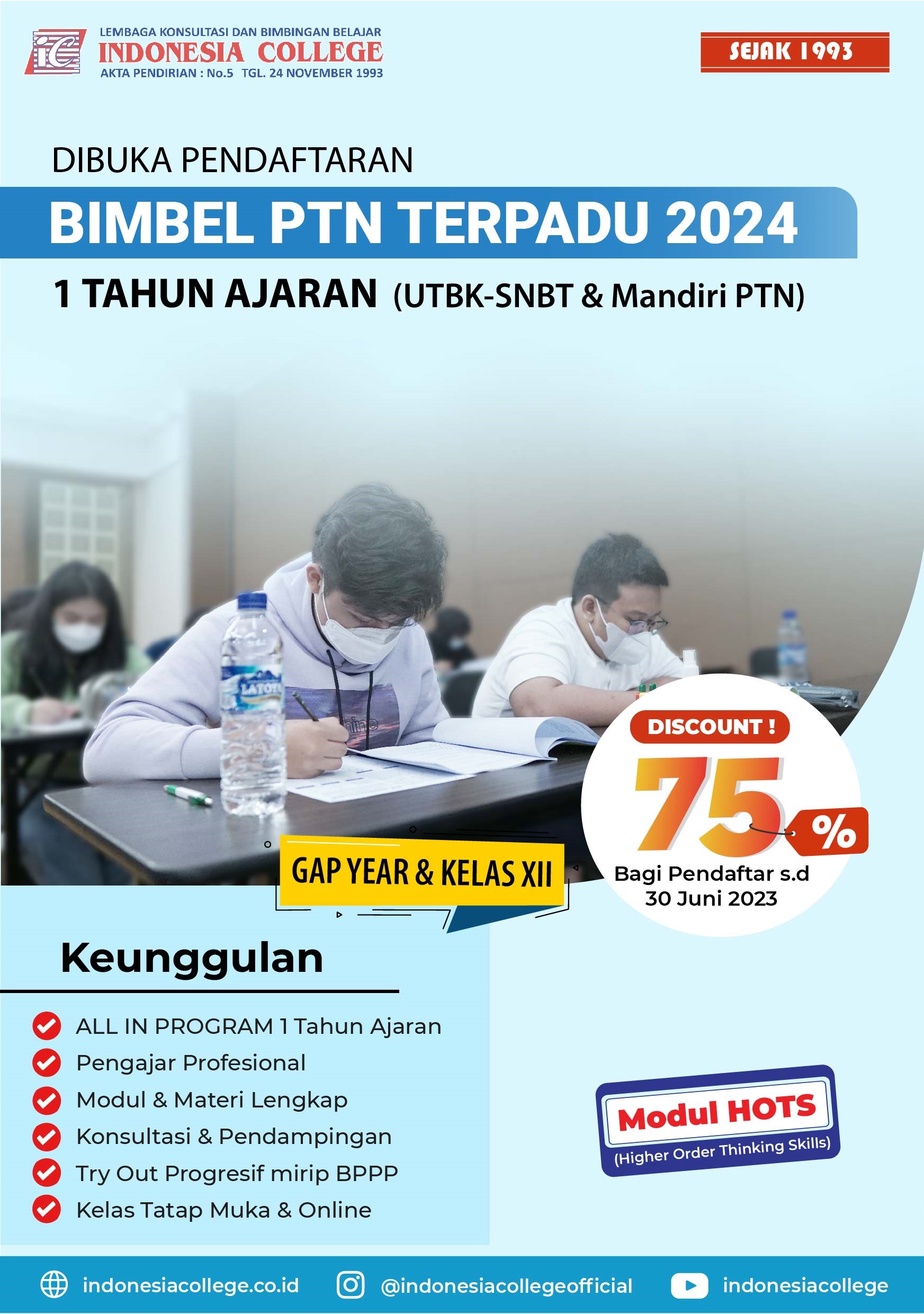 Bimbel UTBK SNBT | Indonesia College